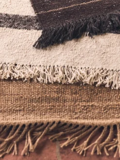 Alfombra de lana Striped