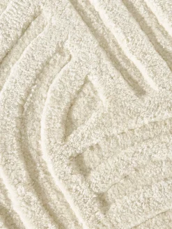 Alfombra de lana texturizada Koli