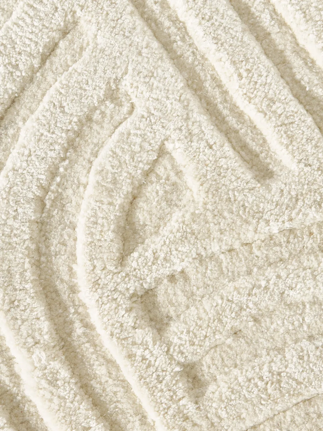 Alfombra de lana texturizada Koli