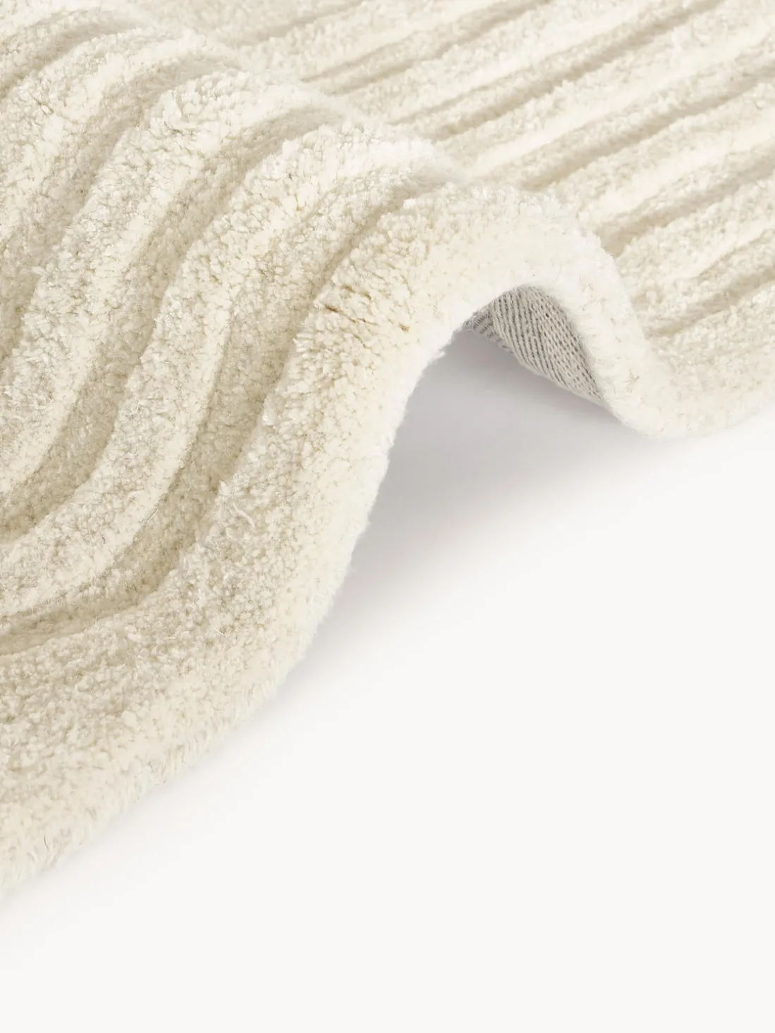 Alfombra de lana texturizada Koli