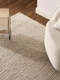 Alfombra de lana trenzada Bruna