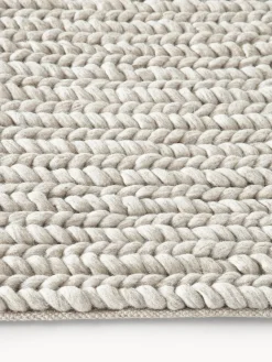 Alfombra de lana trenzada Bruna