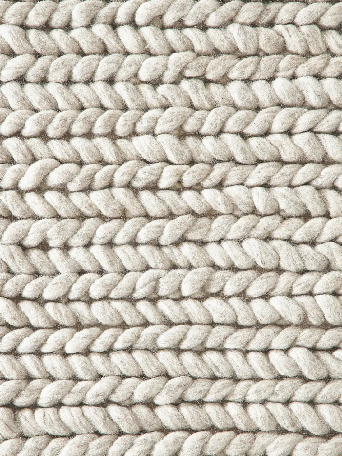 Alfombra de lana trenzada Bruna