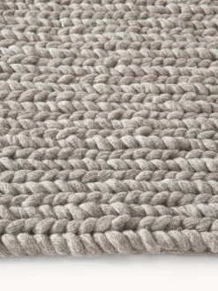 Alfombra de lana trenzada Bruna