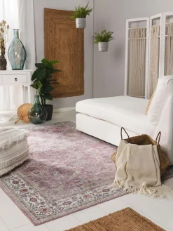 Alfombra de pelo corto con motivos ornamentales Laury