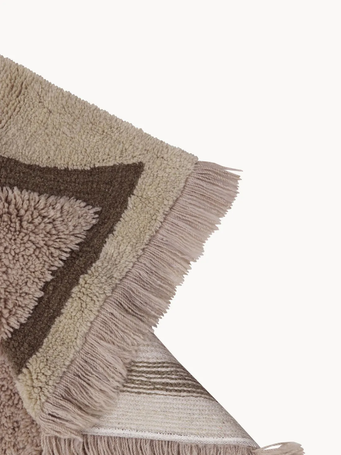 Alfombra de pelo largo de lana Nomad