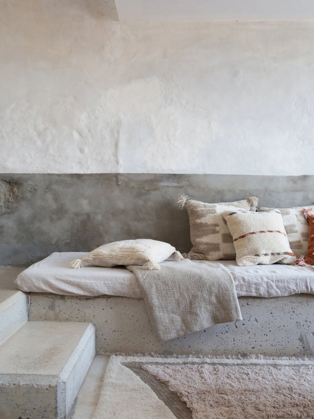 Alfombra de pelo largo de lana Nomad