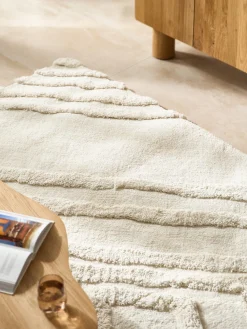 Alfombra de pelo largo texturizada Magda