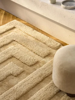 Alfombra de pelo largo texturizada Genève