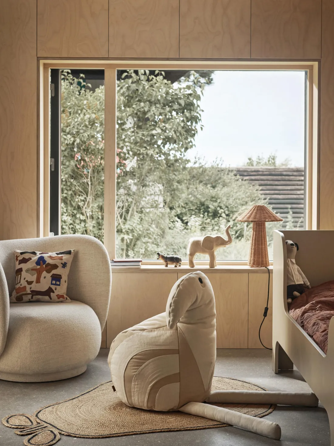 Alfombra de yute artesanal Pear