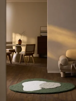 Alfombra en forma orgánica Rylee