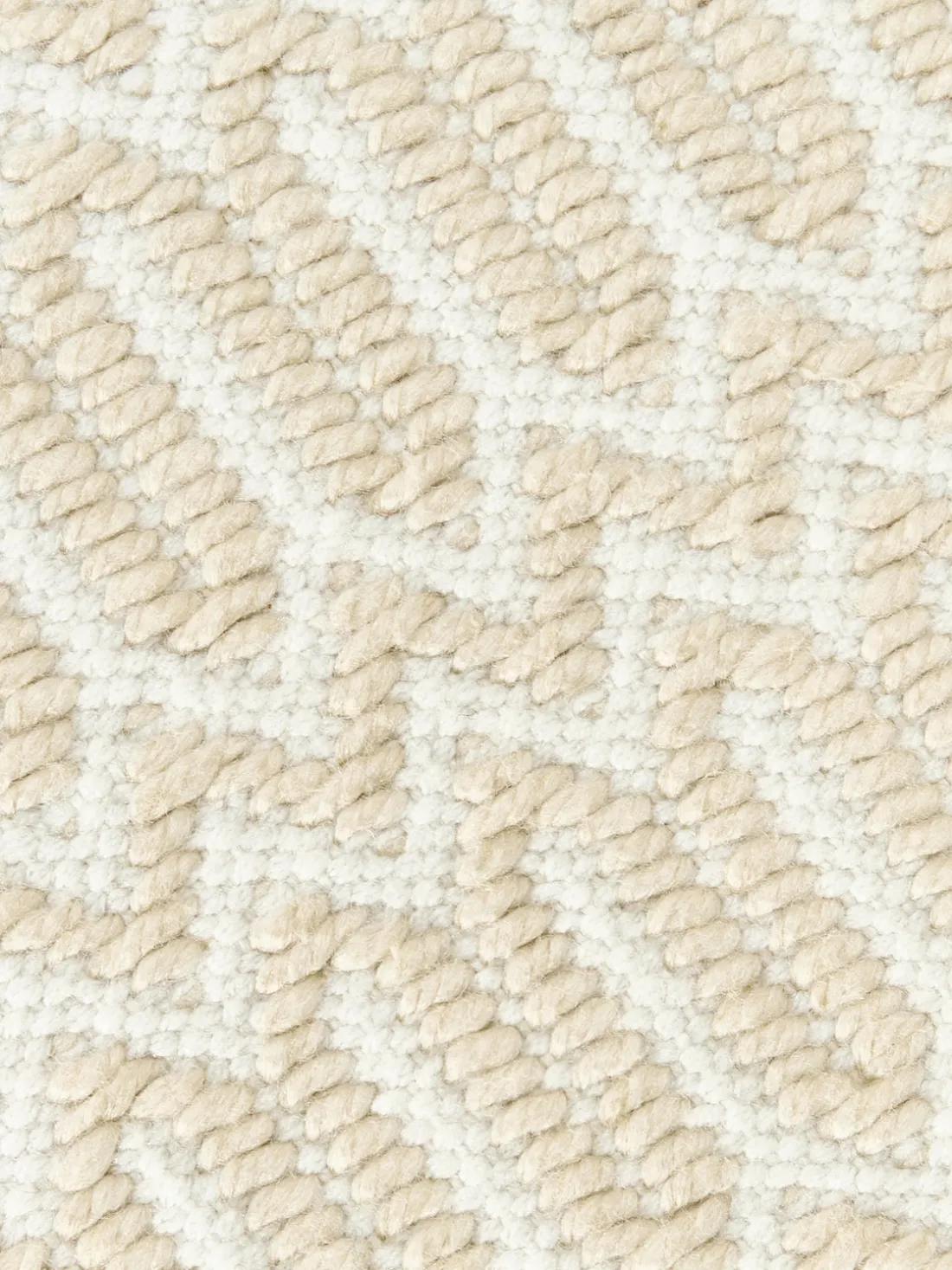 Alfombra exterior artesanal con estampado geométrico Rune