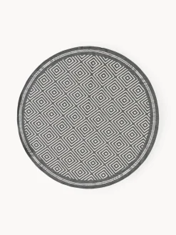 Alfombra exterior reversible redonda en rombos Reddy