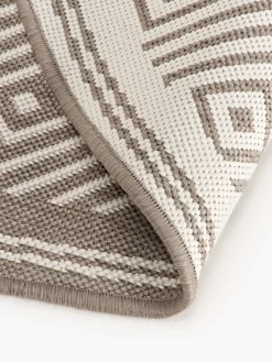 Alfombra exterior reversible redonda en rombos Reddy