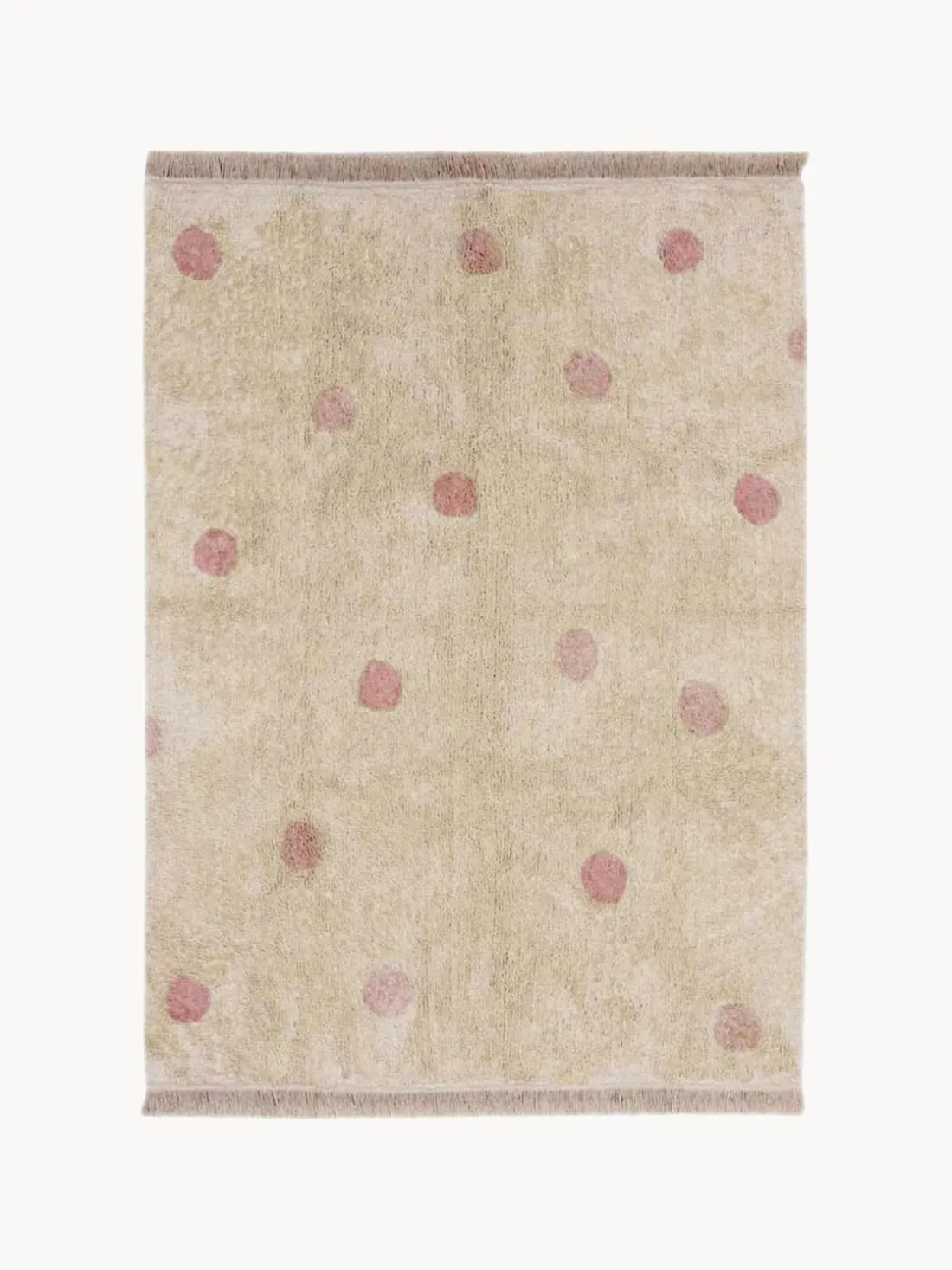 Alfombra infantil artesanal Hippy Dots, lavable