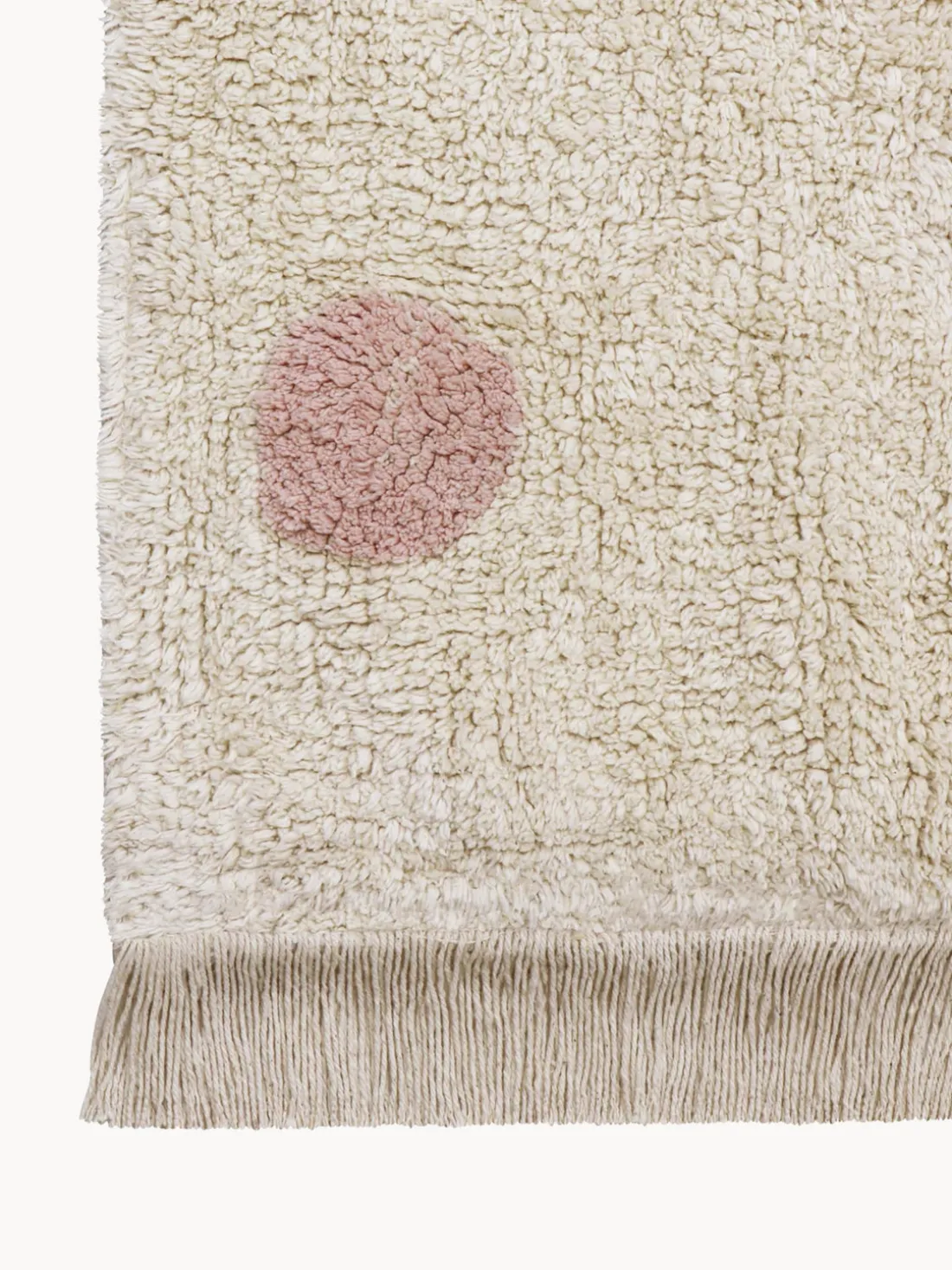 Alfombra infantil artesanal Hippy Dots, lavable