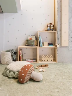 Alfombra infantil artesanal Woods, lavable