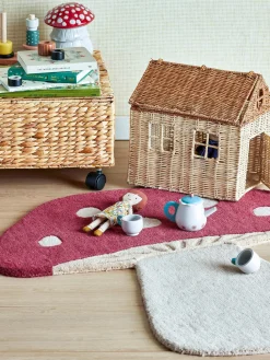 Alfombra infantil de lana Mushroom