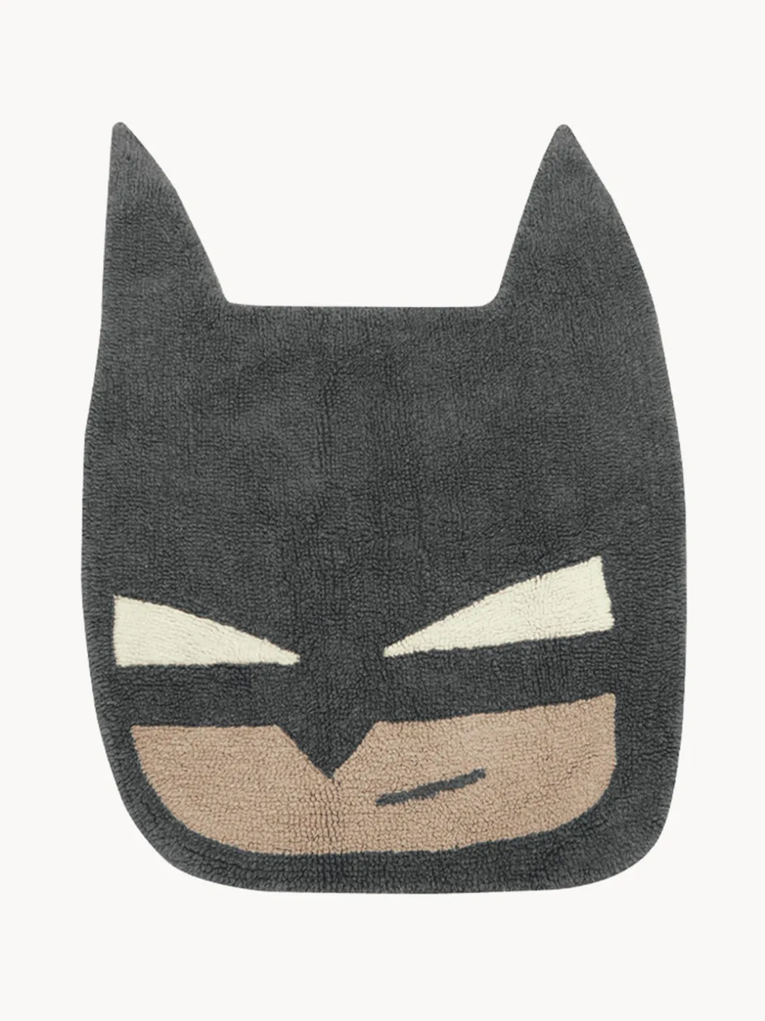 Alfombra infantil de lana artesanal BatBoy, lavable