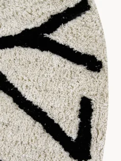 Alfombra infantil redonda con letras de diseño ABC