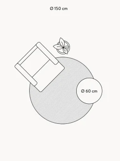 Alfombra infantil redonda con letras de diseño ABC