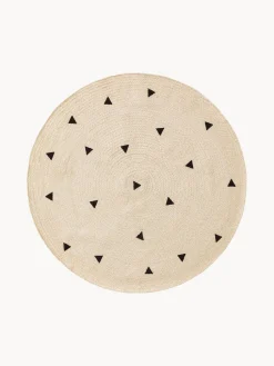 Alfombra infantil redonda artesanal de yute Pippa