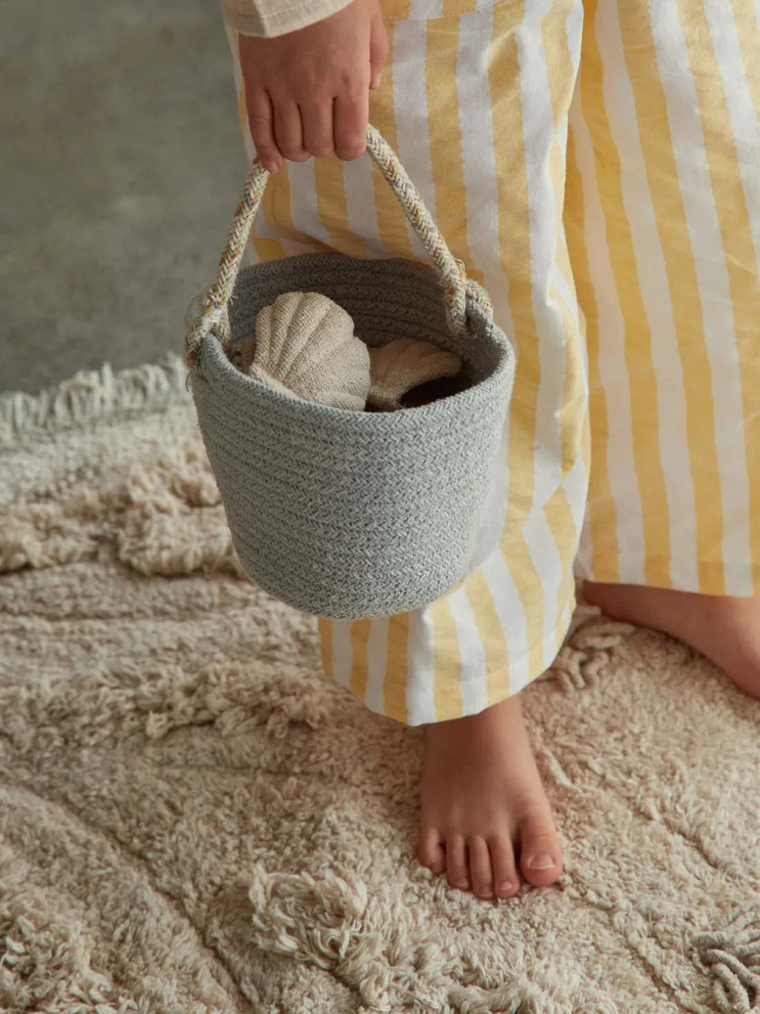 Alfombra infantil redonda lavable Island