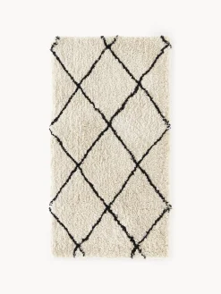 Alfombra mullida artesanal de pelo largo Naima