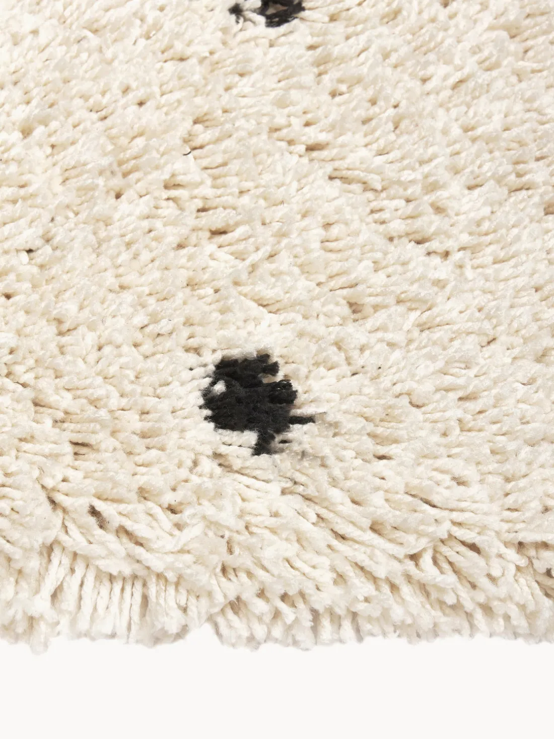 Alfombra mullida artesanal de pelo largo Ayana