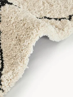 Alfombra mullida corredor artesanal de pelo largo Naima