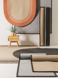 Alfombra ovalada de interior/exterior Nandi