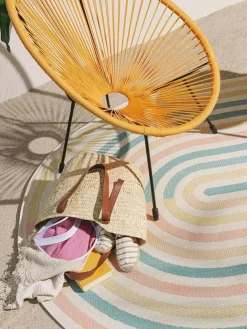 Alfombra ovalada de interior y exterior Candy