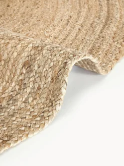 Alfombra redonda artesanal de yute Sharmila