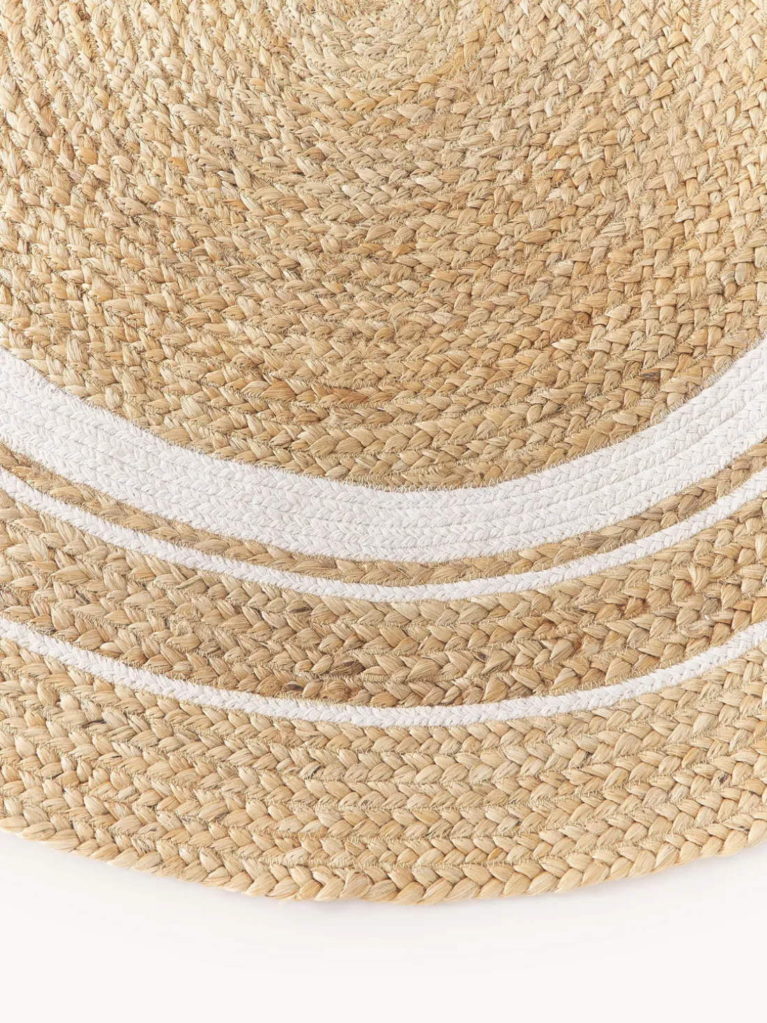 Alfombra redonda artesanal de yute Clover
