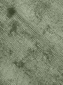 Alfombra redonda artesanal de viscosa Jane