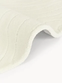 Alfombra redonda artesanal de lana Aaron