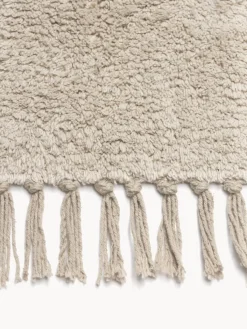 Alfombra redonda artesanal de algodón Daya