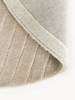 Alfombra redonda artesanal de lana Mason