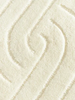 Alfombra redonda artesanal de lana Mason