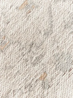 Alfombra redonda artesanal de chenilla Loire