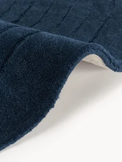 Alfombra redonda artesanal de lana Mason