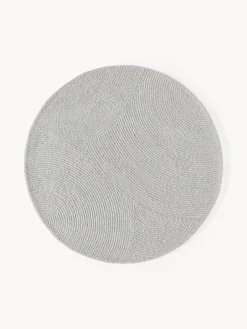 Alfombra redonda artesanal de lana Eleni