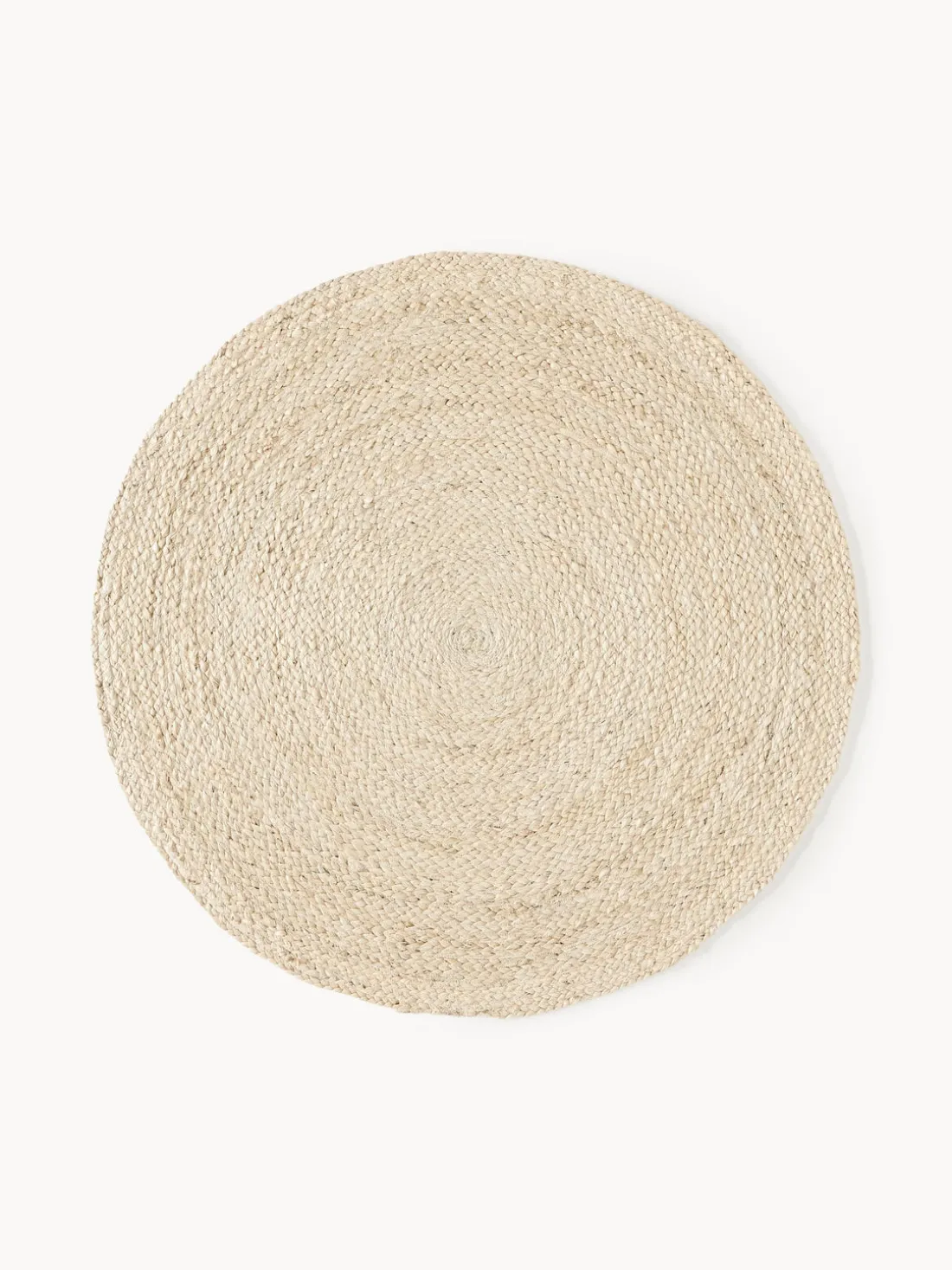 Alfombra redonda artesanal de yute Sharmila