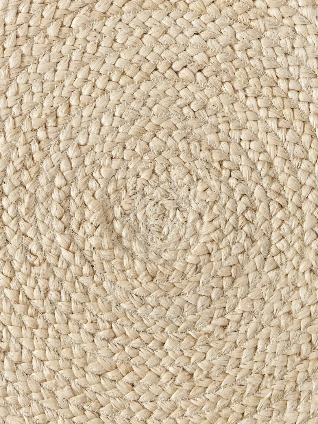 Alfombra redonda artesanal de yute Sharmila