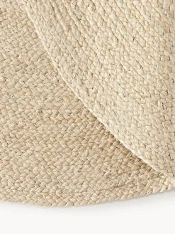 Alfombra redonda artesanal de yute Sharmila