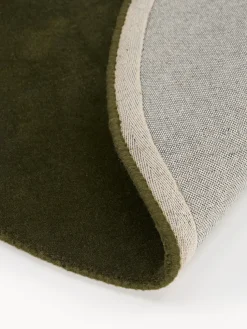 Alfombra redonda artesanal de lana Zayne