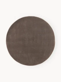 Alfombra redonda artesanal de lana Zayne