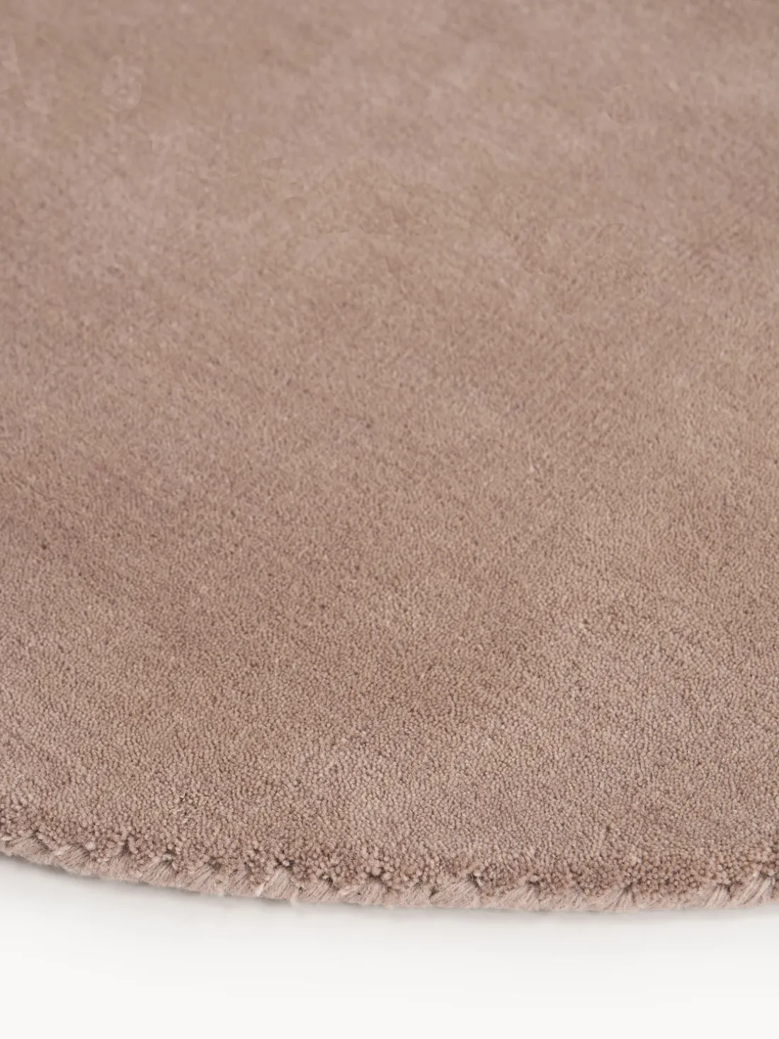 Alfombra redonda artesanal de lana Zayne