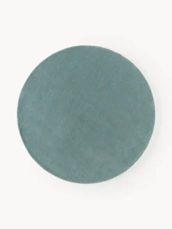 Alfombra redonda artesanal de lana Zayne