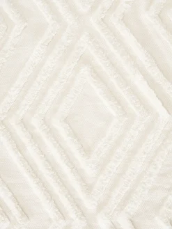 Alfombra redonda de algodón texturizada Ziggy